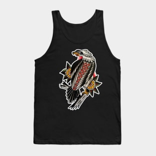 Classic Sitting Eagle Tattoo Design Tank Top